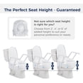 thumbnail image 3 of Universal Raised Toilet Seat with Handles, 3 of 7