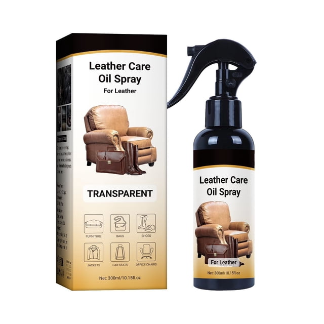 Limpiador de cuero Leather Honey en aerosol (10 oz), protector UV, no tóxico, limpia y protege cuero, imitación y vinilo: sofás, asientos de coche, carteras, zapatos, bolsos y artículos de aseo. Segur