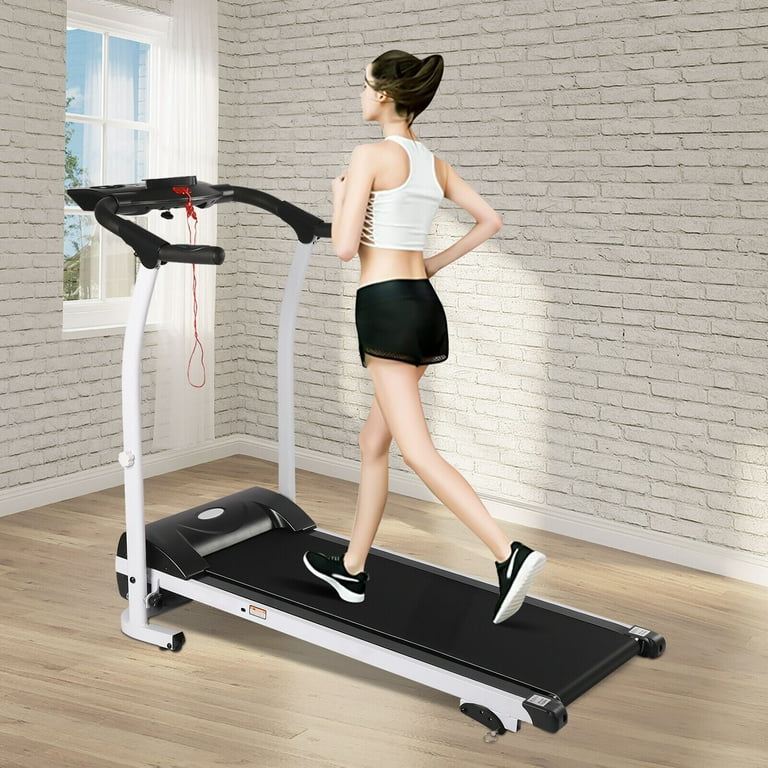 Miumaeov Treadmill 1.0HP Folding Electric Treadmill up to 3.7 MPH Speed 14