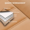 thumbnail image 6 of 2012 for FORD FUSION Seat Cover, Orange and Black Car Seat Covers, Faux Leather 5 Piece Full Set With Lumbar Support Non-slip, Protect Car Seats, 6 of 8