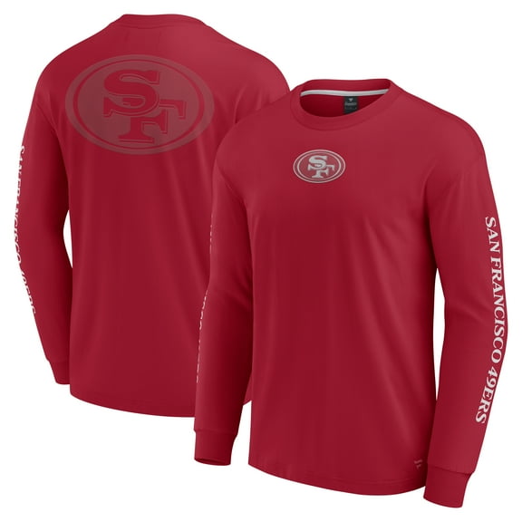 Unisex Fanatics Scarlet San Francisco 49ers Elements Strive Long Sleeve T-Shirt