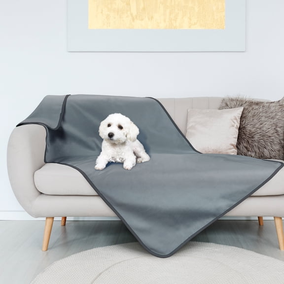 Kritter Planet Waterproof Puppy & Pet Blanket ,Reversible Beach Blanket Protective Couch,Floor,Sofa, Bed & Car, for Small Medium Large Dogs Cats,30x50,Taupe