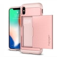 thumbnail image 1 of Funda SPIGEN para iPhone X y Xs Crystal Wallet Rose Gold, 1 of 5