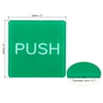 thumbnail image 2 of Uxcell Push Pull Door Sign Acrylic Self Adhesive Square Sticker Green 4 Pack, 2 of 6