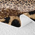 thumbnail image 5 of Erosebridal Vintage Leopard Stripe Twin Quilt Set,Jungle Animal Print Twin Coverlet Set For Girls,2 Pieces, 5 of 7