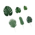 thumbnail image 1 of Yuarrent 60 piezas 6 tipos Monstera hojas de palma artificiales plantas tallos de imitación decoraciones de fiesta hawaiana selva playa tema Decoración del hogar Yuarrent HA021801-00, 1 of 1