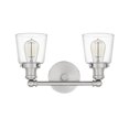 thumbnail image 4 of Quoizel Union 2-Light 9" Bathroom Vanity Light in Brushed Nickel, 4 of 4