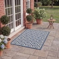 thumbnail image 4 of Safavieh Courtyard Amelia Geometric Indoor/Outdoor Area Rug, Blue/Beige, 2'7" x 5', 4 of 15