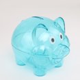 thumbnail image 1 of Transparent Plastic Money Saving Box Bank Clear Coin Box Case Coins Piggy Bank Cartoon Pig Shaped, 1 of 8
