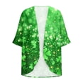 thumbnail image 5 of Cárdigan de mujer Cárdigan de moda Día de San Patricio Estampado Primavera Verano Cárdigan estampado de manga larga Abrigo de mujer, 5 of 5