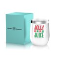 thumbnail image 3 of Modern Elegance Jolly Juice Christmas Wine Tumbler 12oz Stainless Steel Double Insulated, 3 of 6