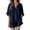 *Navy, variant on VBVC Women's 2 Piece Cotton-Linen Collared Outfit Set,Button Down Shirt and Shorts for Women,Ladies Casual Loose Loungewear with Pockets,Beige,S-3XL