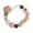 Beige - One Size, variant on Silicone Bead Pacifier Clip Baby Anti-Lost Chain Safety Strap for Newborn Boys Girls