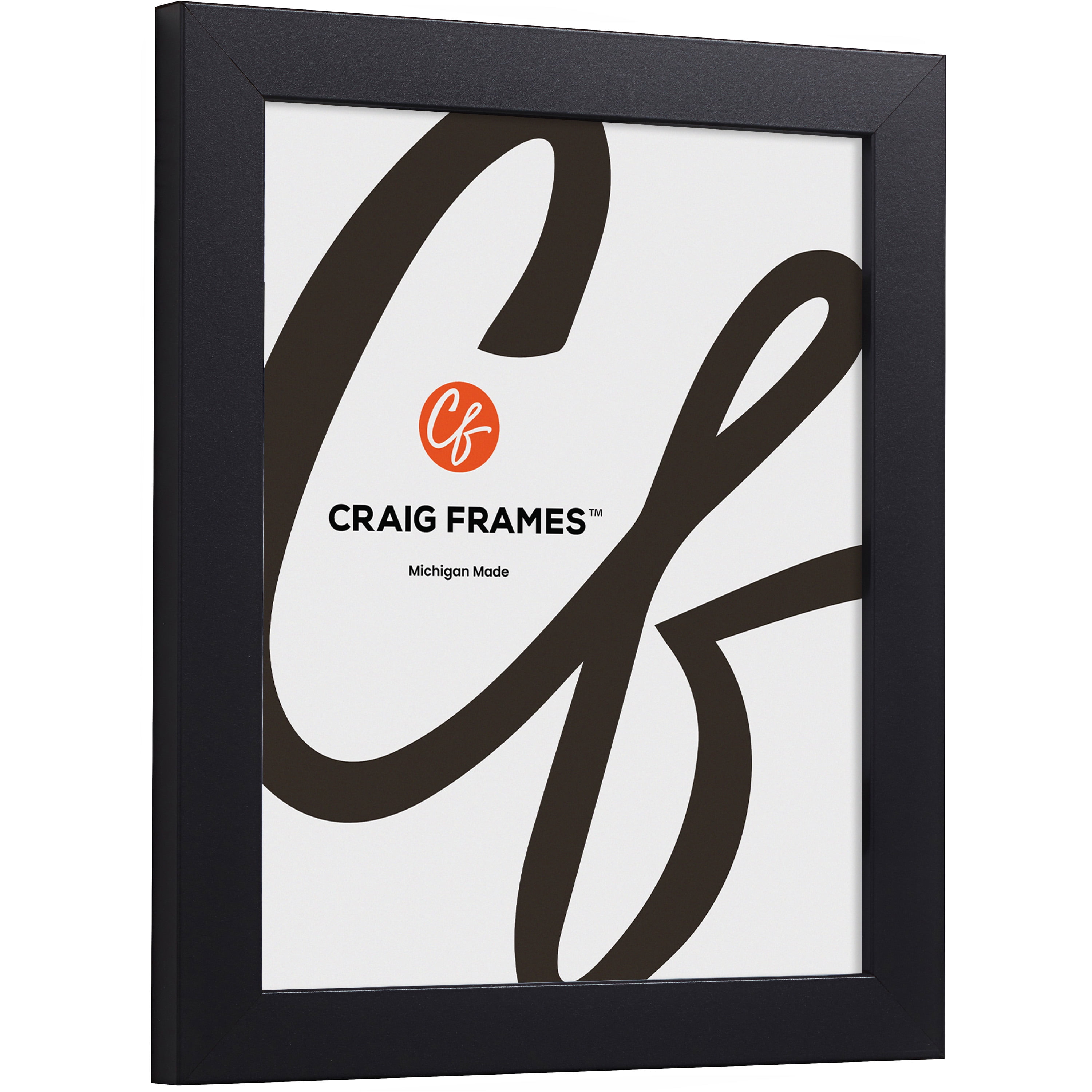 Craig Frames Essentials, 22x32 Inch Picture Frame, 1 Inch Wide Modern, Satin Black, Set of 4