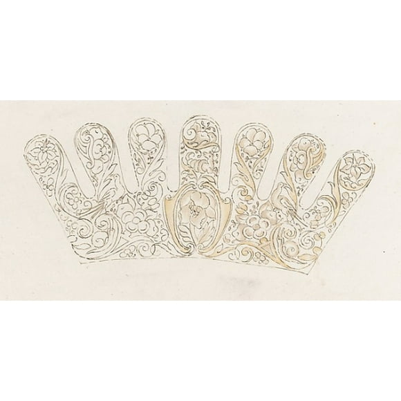 Album of designs for embroidery: bodices, gauntlets, caps, bags, page 70 (recto) Poster Print by Anonymous, Dutch, 17th century (18 x 24)