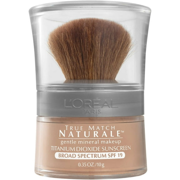 L'Oreal Paris True Match Loose Powder Mineral Foundation Makeup, Light Ivory, 0.35 oz.