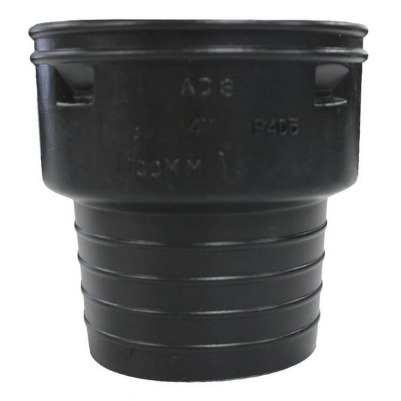 ADS 4807988 6 x 4 in. Dia. Snap Polyethylene Corrugated-to-Clay Pipe Adapter
