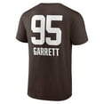 thumbnail image 3 of Men's Myles Garrett Brown Cleveland Browns Team Wordmark Player Name & Number T-Shirt, 3 of 3