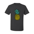 thumbnail image 2 of Wild Bobby, Trendy Tropical Pineapple, Fashion, Men Graphic Tee, Charcoal, X-Large, 2 of 4