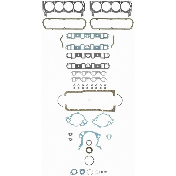 Fel-Pro 260-1125 Engine Gasket Set - Full Fits select: 1966-1973 FORD MUSTANG, 1969-1983 FORD F100
