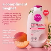 (2 pack) eos Jasmine Peach Body Lotion, 24 Hour Moisturizing Daily Body Moisturizer for Dry Skin with Shea Butter & Vitamin E, 16 fl oz
