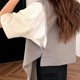 thumbnail image 4 of Woman Knitted Shawl Indoor Office Shoulder Wrap Scarf Lightweight Scarf Solid Color for Outdoor Sunproof Supplies khaki, 4 of 4
