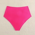 thumbnail image 5 of WHEANG Women High Waisted Bikini Bottoms Vintage Ruched Lightweight Swim Briefs Soft Stretch Tummy Control Retro Bathing Suit Bottoms for Beach Pool Summer Swimwear Hot Pink L, 5 of 5