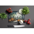 thumbnail image 4 of Graveyard Spooky Halloween Glass Cutting Board Large 12 in x 15 in, 4 of 5