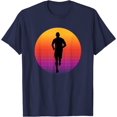 thumbnail image 1 of Cool Running Man Silhouette Runner Athlete Marathon Sprinter T-Shirt, 1 of 1