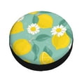 thumbnail image 3 of Easygdp Lemons Chamomile Flowers And Leaves Automobile Tire Dust Cover, 14-17in Spare Tire Cover Universal Fit for Trailer, Car, Truck, SUV, Jeep - 15 inch, 3 of 9