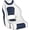 White and Blue C, variant on High Back Boat Captain Chair - Ergonomic Marine Bucket Seat with UV Resistant Vinyl for Fishing and Pontoon Boats - Blue White