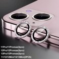 thumbnail image 1 of Protector de lente de cámara con purpurina de diamante para iPhone 13 12 11 Pro Max Mini anillo de Metal Len Glass iPhone14 Plus cubierta protectora Tan Jianjun unisex, 1 of 2