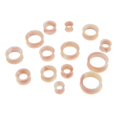 thumbnail image 2 of EHJRE 7 Pairs Flexible Silicone Ear Gauges Thin Soft Tunnels Colors 7, 2 of 7