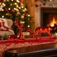 thumbnail image 4 of Tovaris Christmas Reindeer Figurine Set, Christmas Decoration Electroplated Deer Statue with Standing and Lying Poses, Tabletop Ornament, For Home Table Gift, 4 of 7