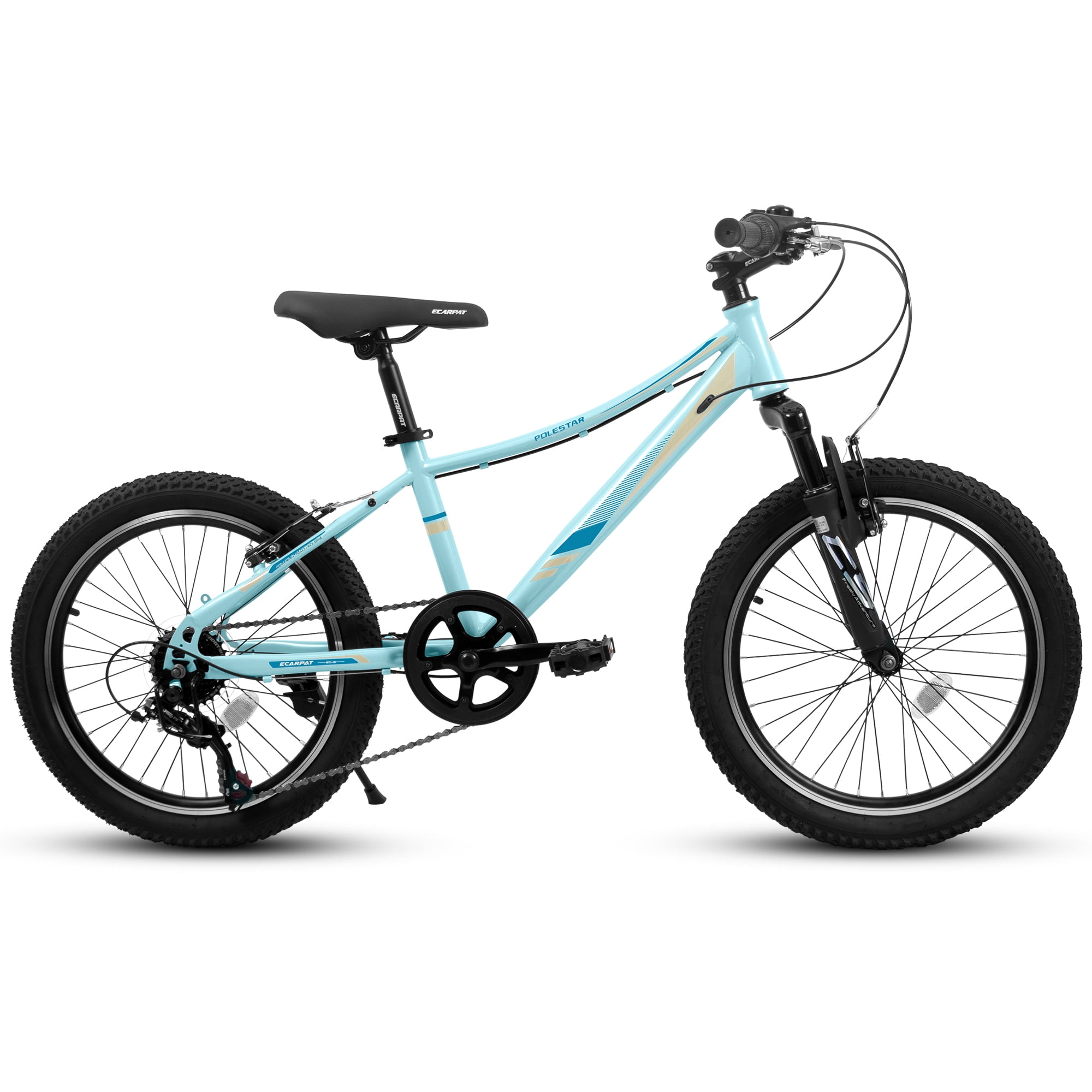 Ambifirner 20 inch Mountain Bike – 7-Speed Shock-Absorbing Blue Bicycle with V-Brakes & Mountain Tires, Outdoor Adventure Bike