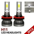 thumbnail image 3 of 4pcs LED Headlight Bulbs High Low Beam 9005 H11 For Chevrolet Equinox 2010-2018 6000K White, 3 of 9