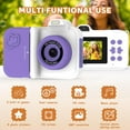 thumbnail image 3 of Hnjugfe Kids Camera Instant Print, Christmas Birthday Gifts Toys for Girls Boys Age 4 5 6 7 8 9 10 11 12 Years Old,1080P HD Dual-Lens Selfie Digital Camera with 5 Rolls Print Paper Stickers Pens & 32, 3 of 5