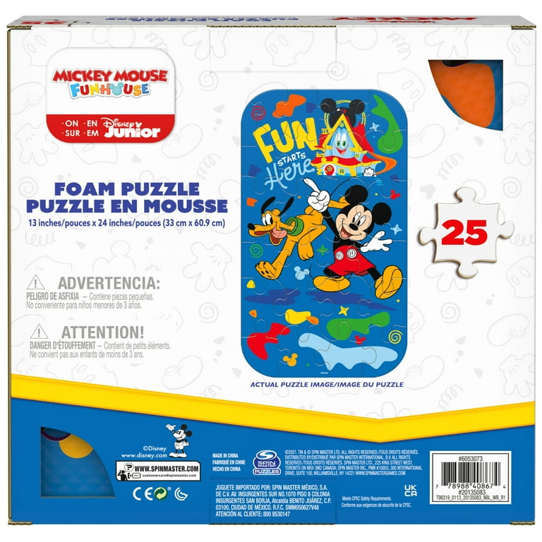 Disney Junior Mickey Mouse 25-Piece Foam Squishy Puzzle
