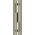 thumbnail image 4 of Ekena Millwork 23"W x 67"H Timberthane Faux Rustic Four Board Spaced Board-n-Batten Faux Wood Shutters w/Z-Board, Rough Cedar (Per Pair), 4 of 9