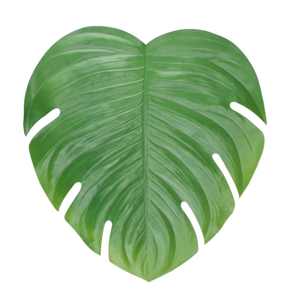 Allstate Floral 18" Over Sized Artificial Monstera Plant Place Mat - Green