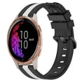 thumbnail image 1 of For Garmin Venu 20mm Vertical Two-Colour Silicone Watch Band, 1 of 4