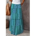 thumbnail image 4 of Women's casual high waist tie printed long maxi skirt,, 4 of 8