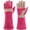 Pink, variant on AOUCHI Leather Welding Gloves, Heat & Fire Resistant Long Sleeve, Brown L