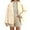 Beige, variant on Jacket for Women Short Double Trench Collar Casual Outerwear Lightweight Fall Fashion Top Button Front Coat Womens Winter Coat Brown S