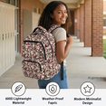thumbnail image 4 of Psesaysky Floral Leopard Toddler Bookbag with Large Capacity Portable Outdoor Backpack, Lightweight 17 Inch School Backpack for Travel Sports Elementary, 4 of 10