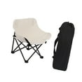 thumbnail image 2 of Silla Plegable para Acampar, Silla de Playa con Bolsillo Lateral, Práctica Silla Lunar para Exteriores, Silla Plegable para Senderismo, Barbacoa,, 2 of 8