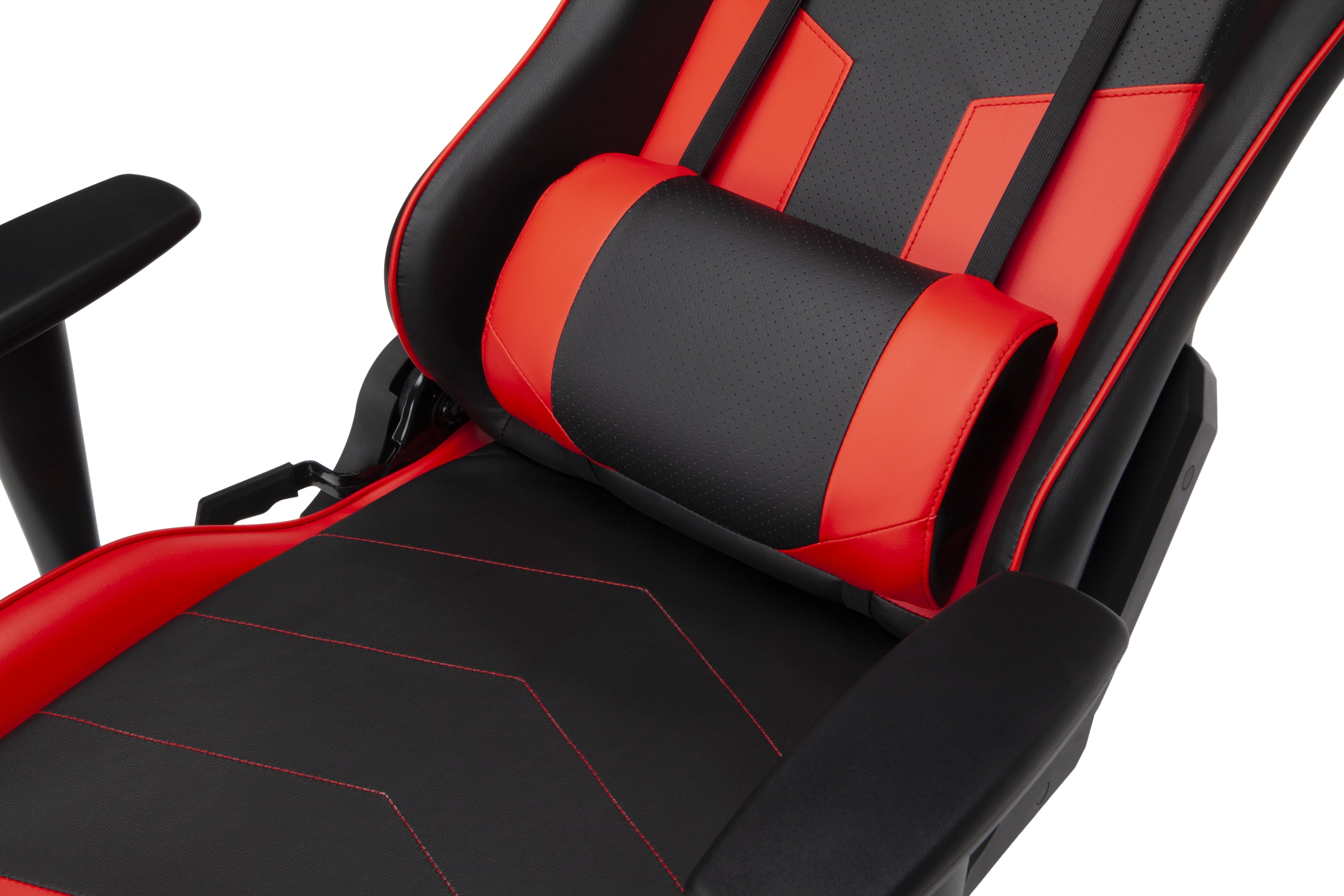 OFM Essentials Collection High Back PU Leather Gaming Chair, in Red (ESS-6075-RED)