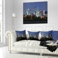 thumbnail image 3 of Designart Montreal Over River at Dusk - Cityscape Photo Throw Pillow - 16x16, 3 of 5