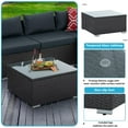 thumbnail image 6 of 7 PCS Patio Furniture Set, Outdoor Conversation Set, PE Rattan Wicker Sectional Sofa Set, Wicker Couch Set with Cushions & Coffee Table, Sectional Furniture for Patio Lawn Poolside, 6 of 11