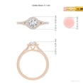 thumbnail image 5 of ANGARA Lab Grown Diamond Split Shank Engagement Ring for Women in 14K Rose Gold (Size-5.1mm| Color-F-G| Clarity-VS) | April Birthstone, Anniversary, Jewelry Gift for Women | Lab-Grown Diamond Ring, 5 of 8